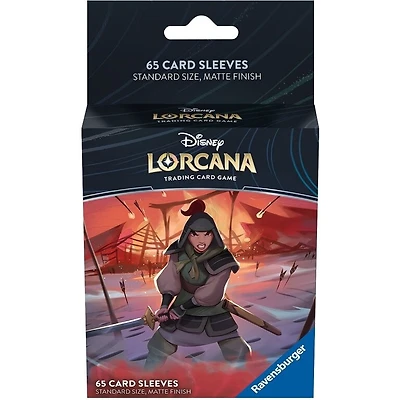 Disney Lorcana - Matte Sleeves - Standard Size - 65 unités - Mulan