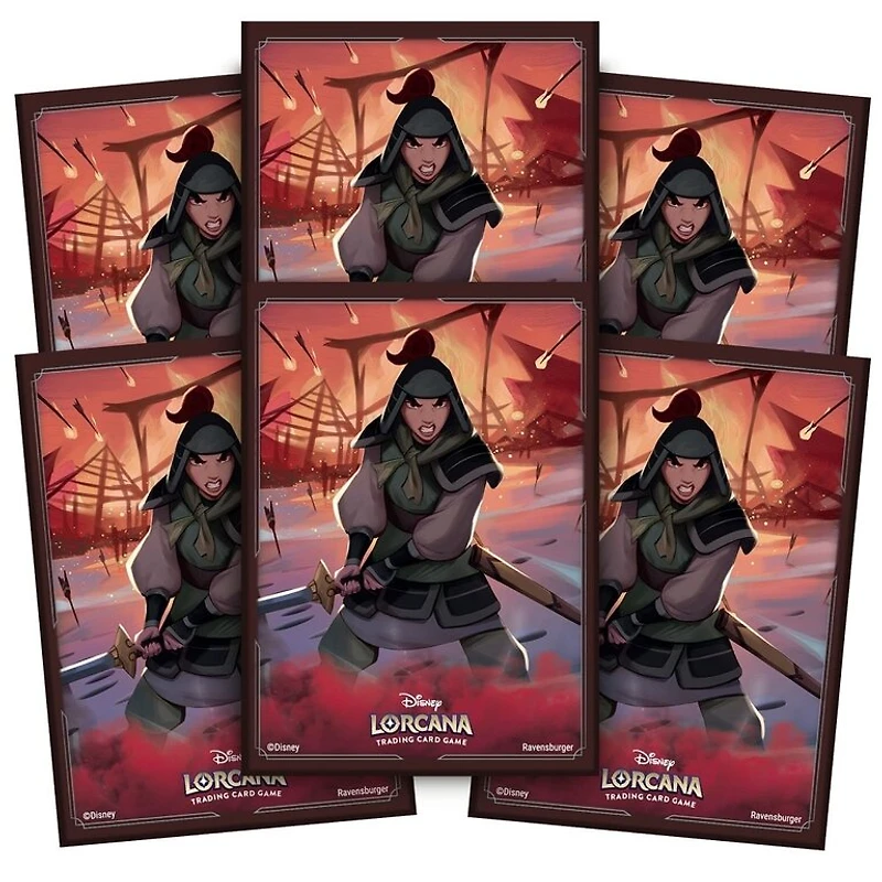 Disney Lorcana - Matte Sleeves - Standard Size - 65 unités - Mulan