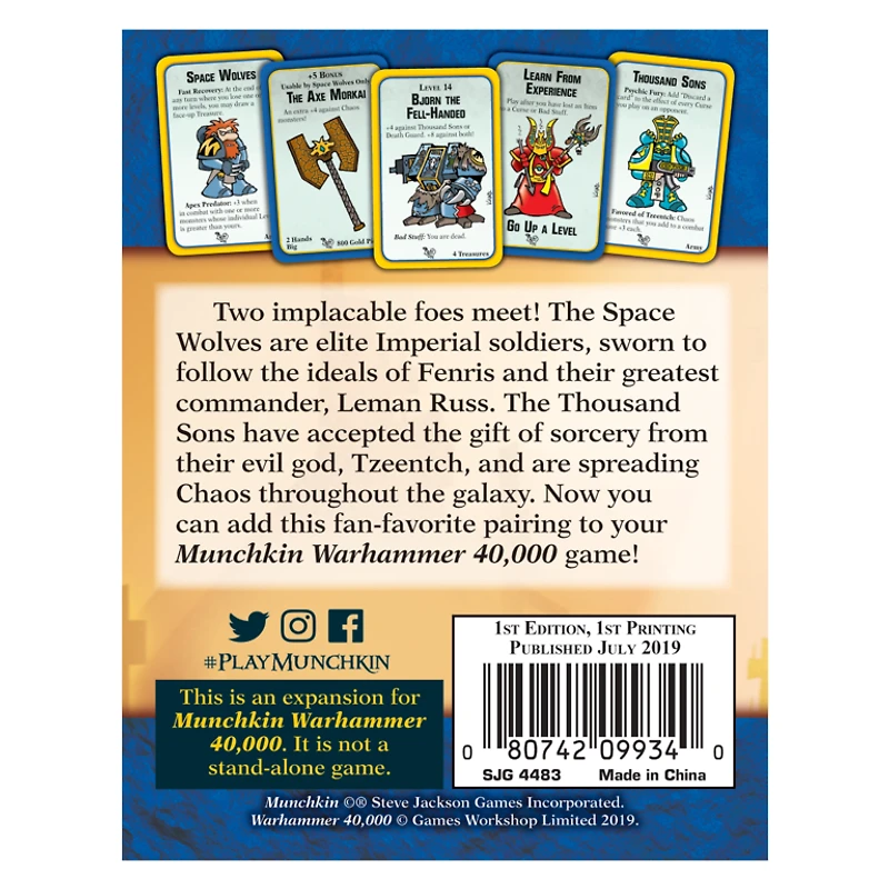 Munchkin - Warhammer 40,000 - Savagery and Sorcery (English)
