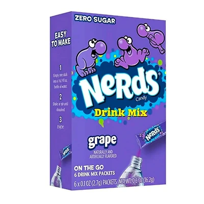 Nerds Drink - Mix on the Go - Zero Sugar - Grape - 6 packets