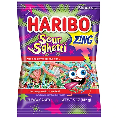 Haribo Zing - Sour S'ghetti - 142g