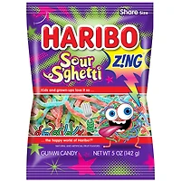 Haribo Zing - Sour S'ghetti - 142g