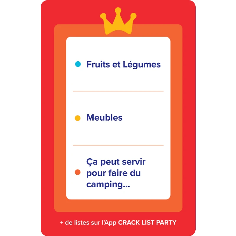 Crack List - Version québécoise (French)
