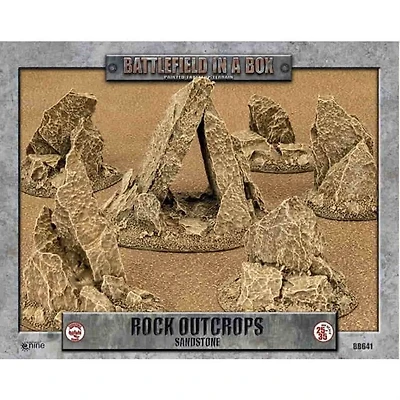Battlefield in a Box - Sandstone - Rock Outcrops [PREORDER]