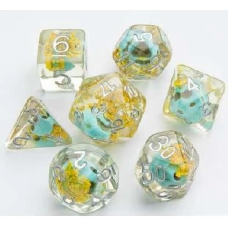 (Gamegenic) Embraced Series RPG Set - 7 Piece Set - Green Skull