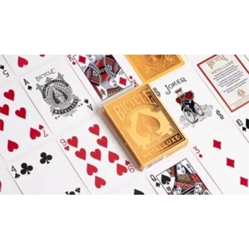 Cartes à jouer - Bicycle - Metalluxe - Orange