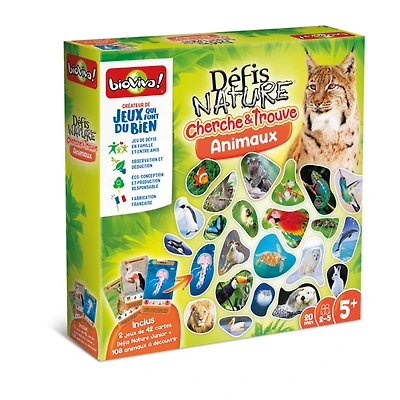 Défi nature - Cherche et trouve les animaux (French)