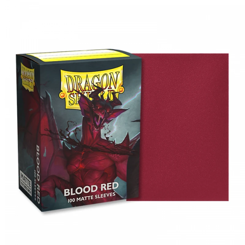 (Dragon Shield) Matte Blood Red - 100 Unités - 63mm x 88mm