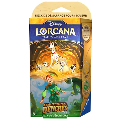 Disney Lorcana - Les terres d'encres - Deck de démarrage - Ambre/Émeraude (Français)