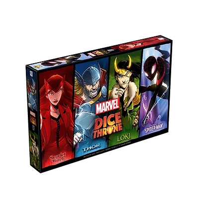 Dice Throne Marvel - Thor, Loki, Spiderman, Scarlet Witch (French) 