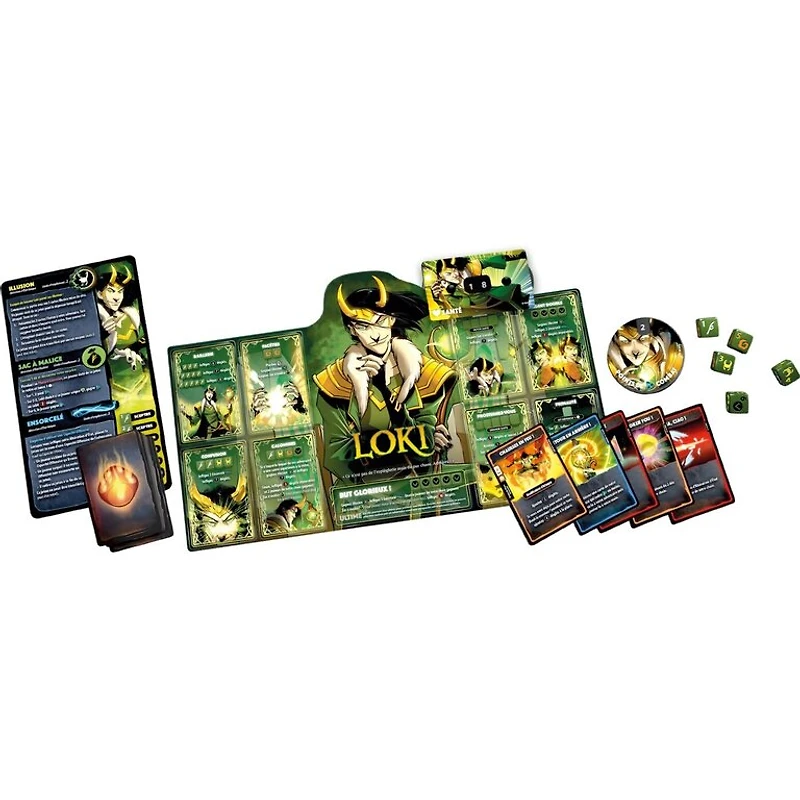 Dice Throne Marvel - Thor, Loki, Spiderman, Scarlet Witch (Français)