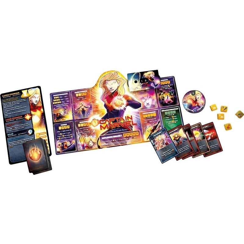 Dice Throne Marvel - Black Panther, Captain Marvel, Black Widow, Dr. Strange (Français) 