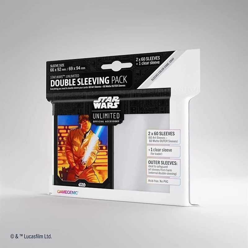 (Gamegenic) Star Wars Unlimited - Standard Double Sleeving Pack - Luke Skywalker
