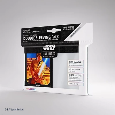 (Gamegenic) Star Wars Unlimited - Standard Double Sleeving Pack - Luke Skywalker