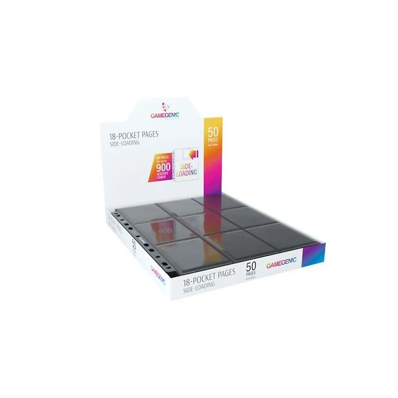 (Gamegenic) Sideloading 18-Pocket Display - 50 Pages - Black