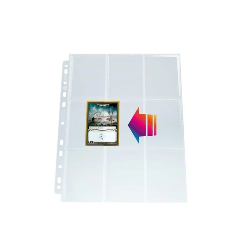 (Gamegenic) Ultrasonic Sideloading 9-Pocket Display - 50 Pages - Clear