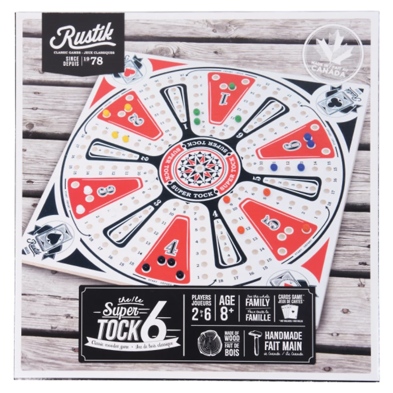 Jeu de Parchisi/Tock - 6 joueurs  (Multilingual)