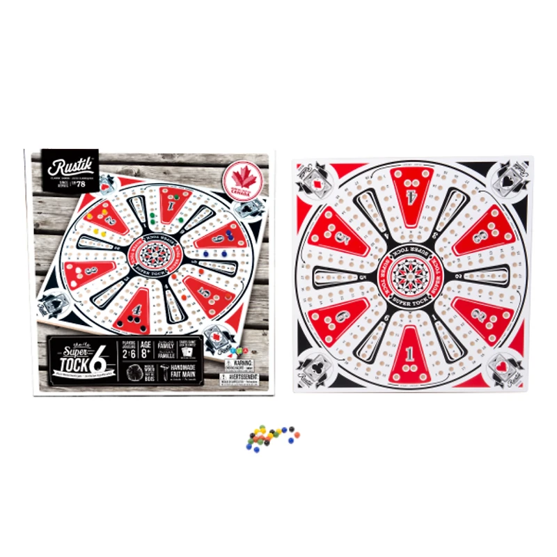 Jeu de Parchisi/Tock - 6 joueurs  (Multilingual)