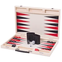 Backgammon - Valise en bois (Multilingue)