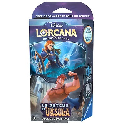 Disney Lorcana - Le retour d'Ursula - Starter Deck - Saphir/Acier (Fre