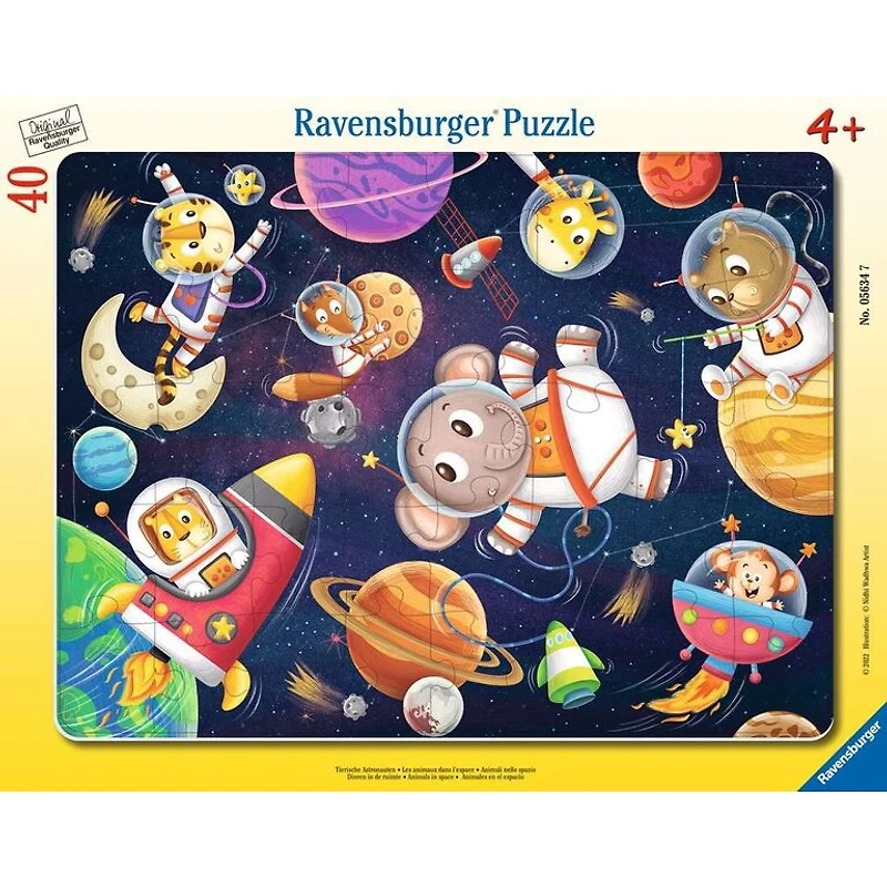 Les animaux dans l'espace - 40 pièces