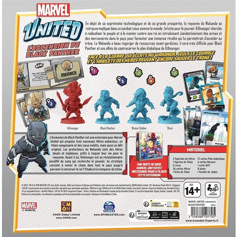 Marvel United - Rise of the Black Panther (Francais) [PRÉCOMMANDE]