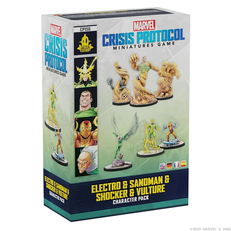 Marvel Crisis Protocol - Electro, Sandman, Shocker and Vulture (Englis