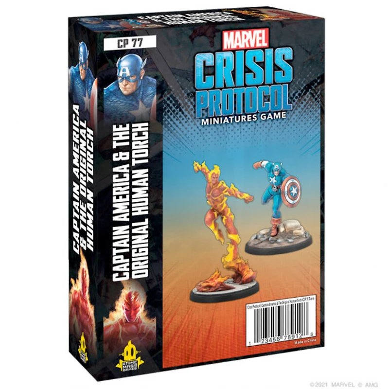 Marvel Crisis Protocol - Captain America and the Original Human Torch 