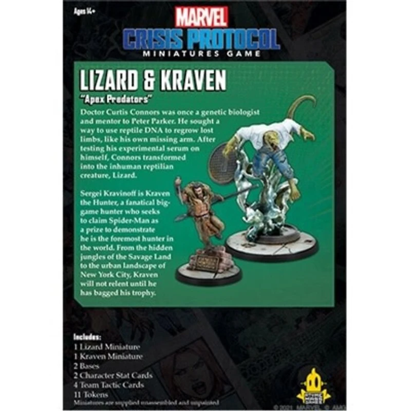 Marvel Crisis Protocol - Lizard and Kraven (Anglais)