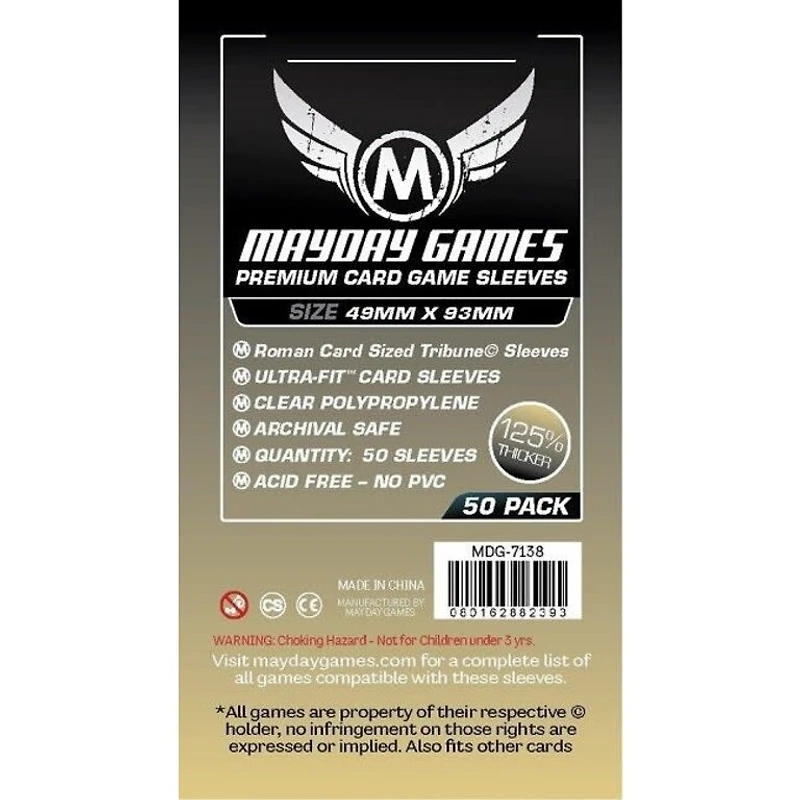 (Mayday) Premium Card Game Sleeves - 50 Unités - 49mm x 93mm