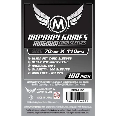 (Mayday) Magnum Card Sleeves - 100 Unités - 70mm x 110mm