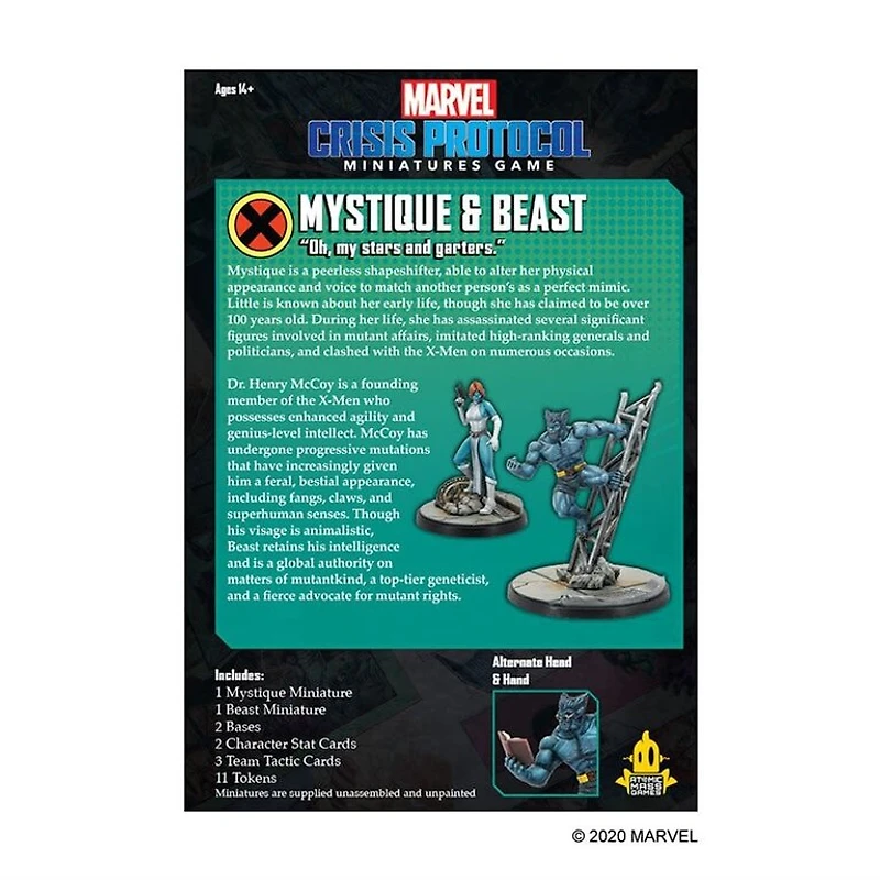 Marvel Crisis Protocol - Beast and Mystique (Anglais)