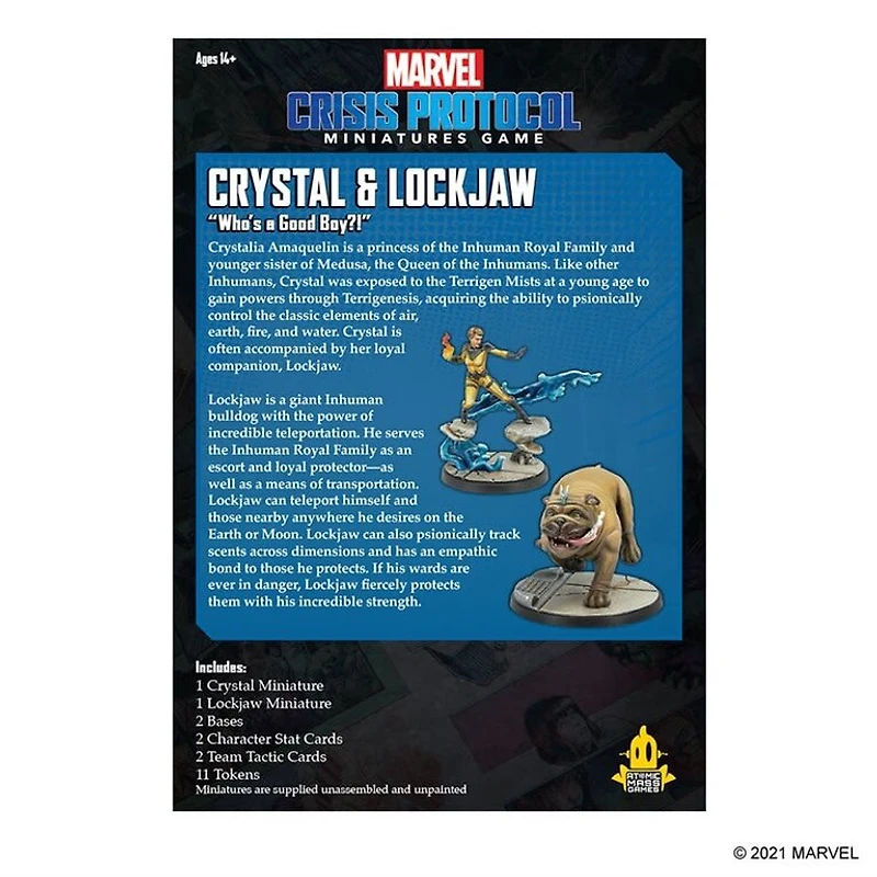 Marvel Crisis Protocol - Crystal and Lockjaw (English)