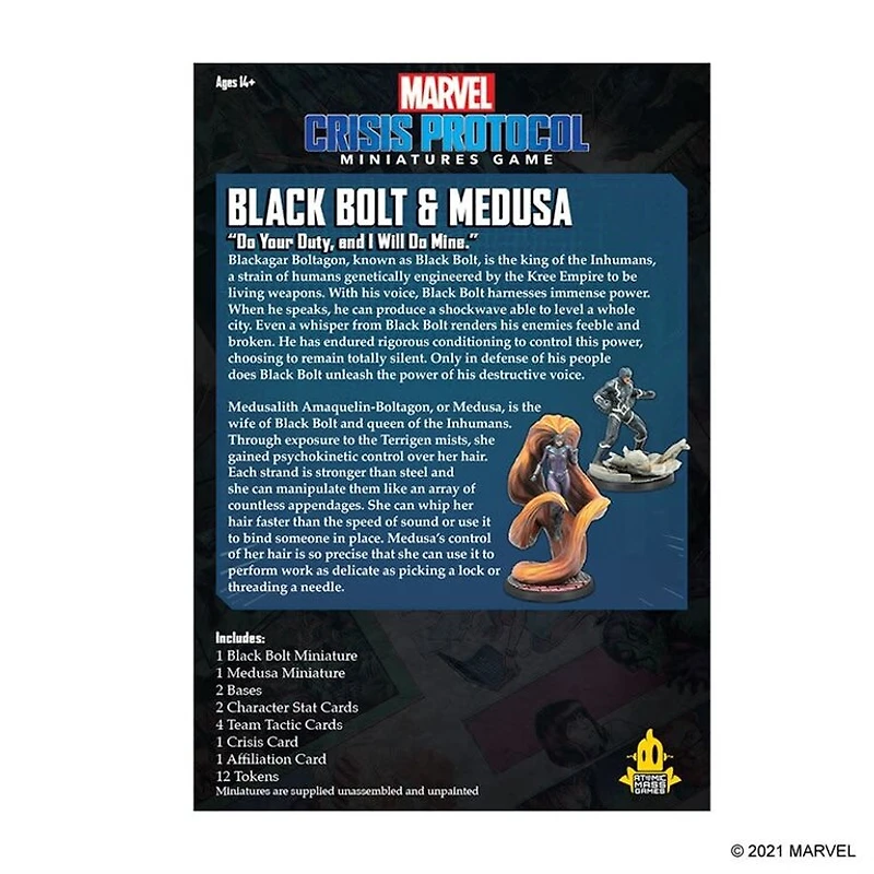 Marvel Crisis Protocol - Black Bolt and Medusa (English)