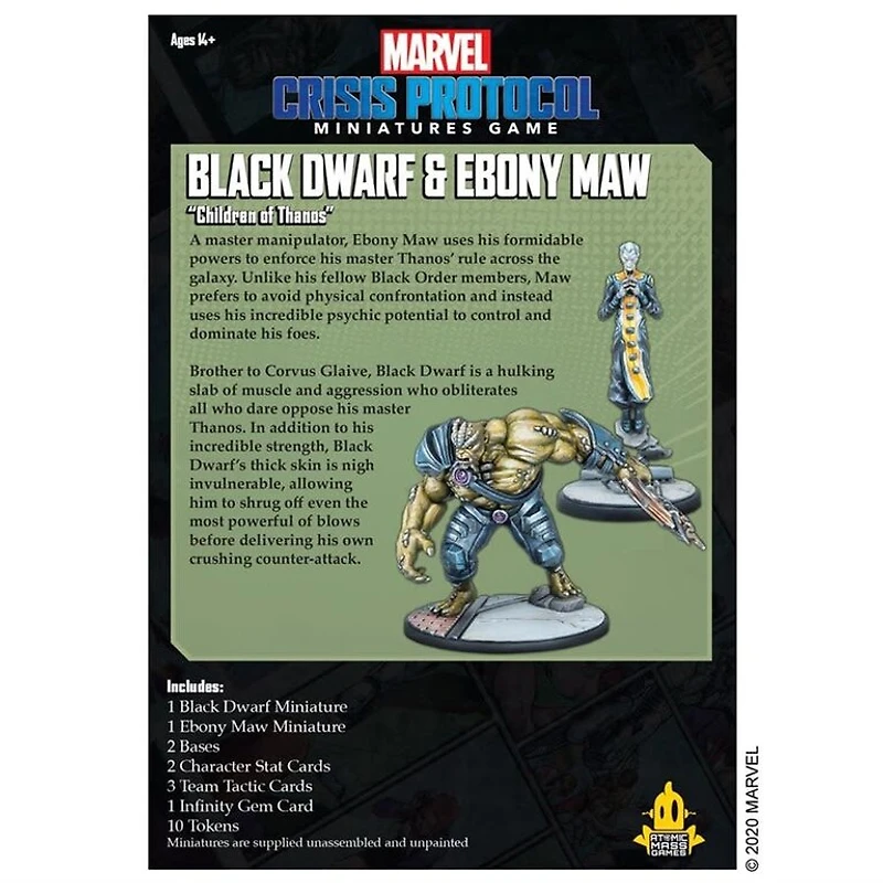 Marvel Crisis Protocol - Black Dwarf and Ebony Maw (English)