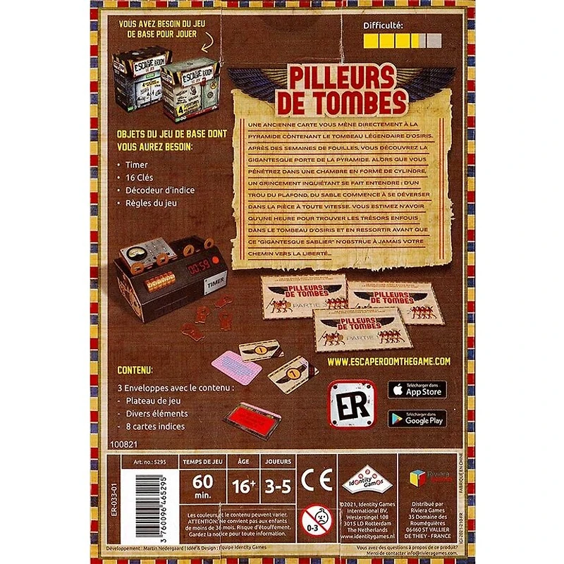 Escape room - Pilleurs de tombes (Francais)