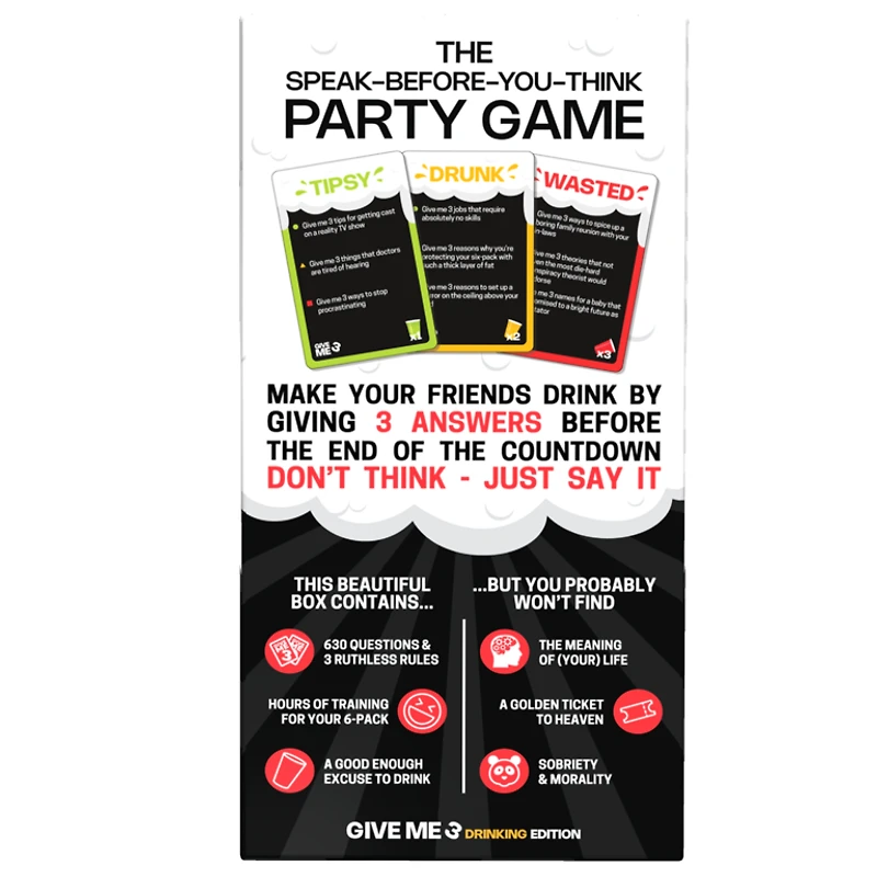 Give Me 3 - Drinking Edition (English)