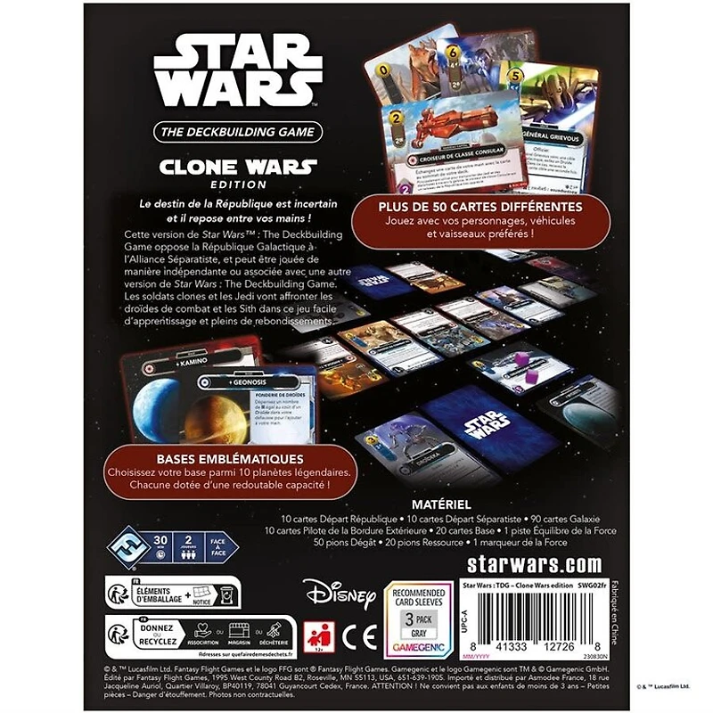 Star Wars - The Deck Building Game - Clone Wars (French) 