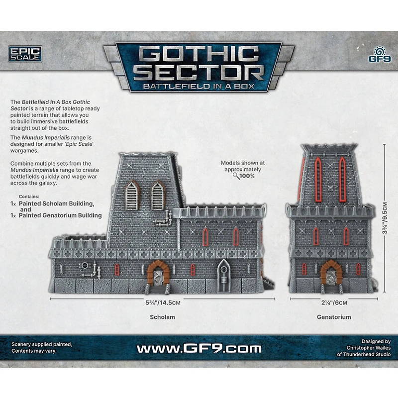 Galeforce Nine Battlefield in a Box - Gothic Sector - Mundus Imperialis - Scholam & Genatorium
