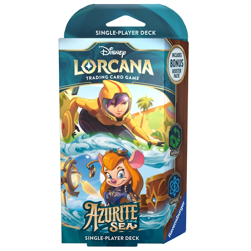 Disney Lorcana - Azurite Sea - Starter Deck - Emerald/Sapphire (Englis