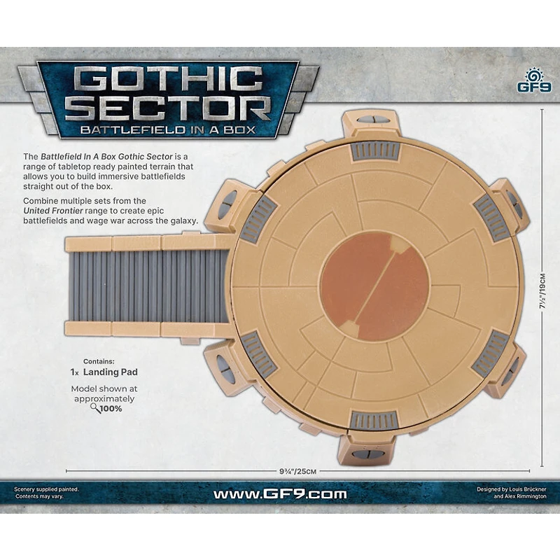 Battlefield in a Box - Gothic Sector - United Frontier - Landing Pad