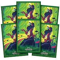 Disney Lorcana - Matte Sleeves A Set 6 - Standard Size - 65 unités - Scar
