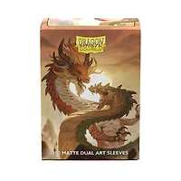 (Dragon Shield) Matte Dual Sleeves - Wood Snake 2025 - 100 Unités - 63mm x 88mm