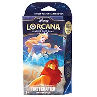Disney Lorcana - The First Chapter - Starter Deck - Aurora And Simba - Steel/Sapphire (Anglais)