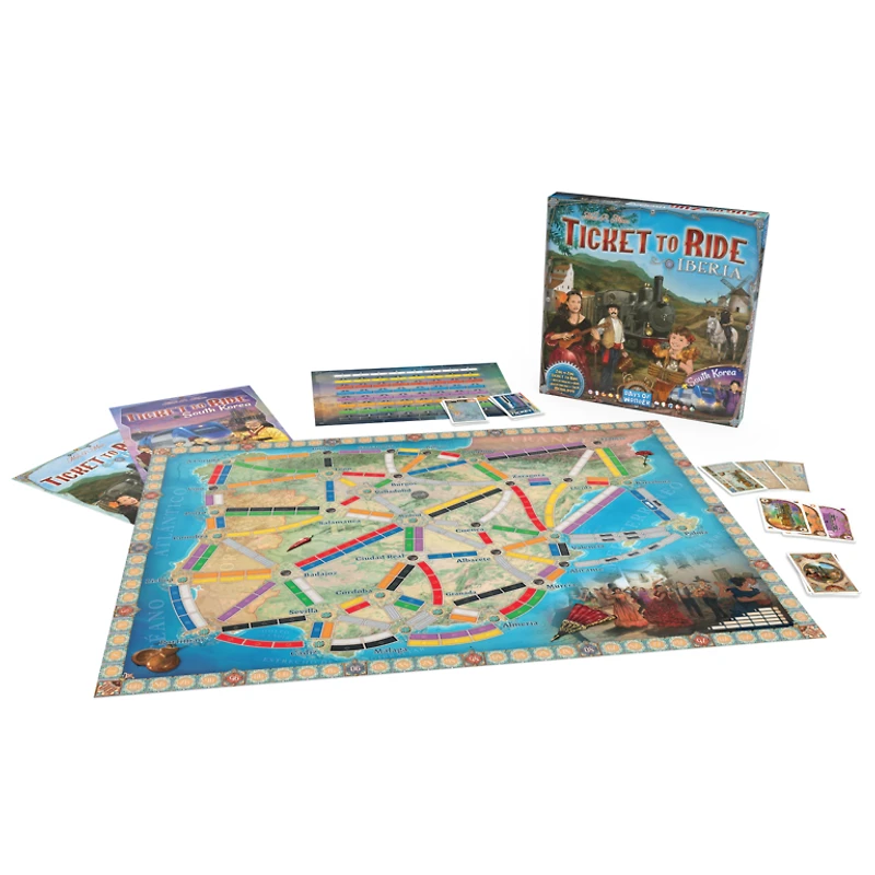 Ticket to Ride - Carte 8 - Iberia & South Korea (Multilingual)