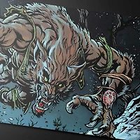 (UP) Playmat - Innistrad Remastered - Double Sided - Huntmaster of the Fells / Ravager of the Fells*