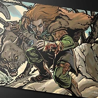 (UP) Playmat - Innistrad Remastered - Double Sided - Huntmaster of the Fells / Ravager of the Fells*