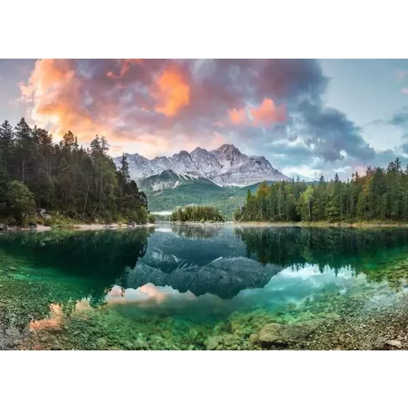 Zugspitze at the Eibsee, Germany - 1000 pièces