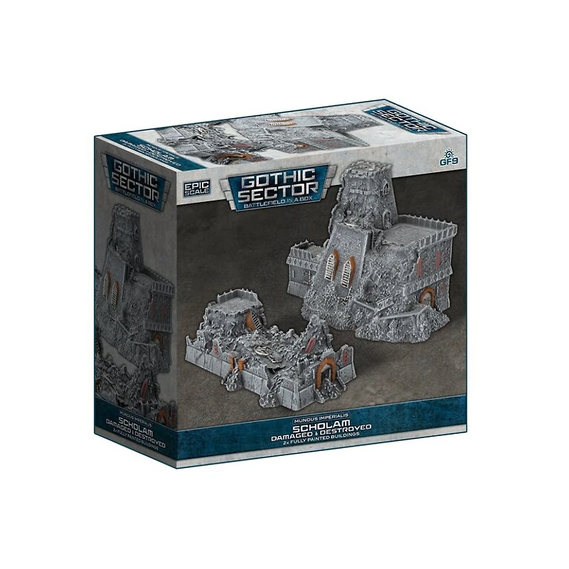 Battlefield in a Box - Gothic Sector - Mundus Imperialis - Scholam - Damaged and Destroyed - 2 Units