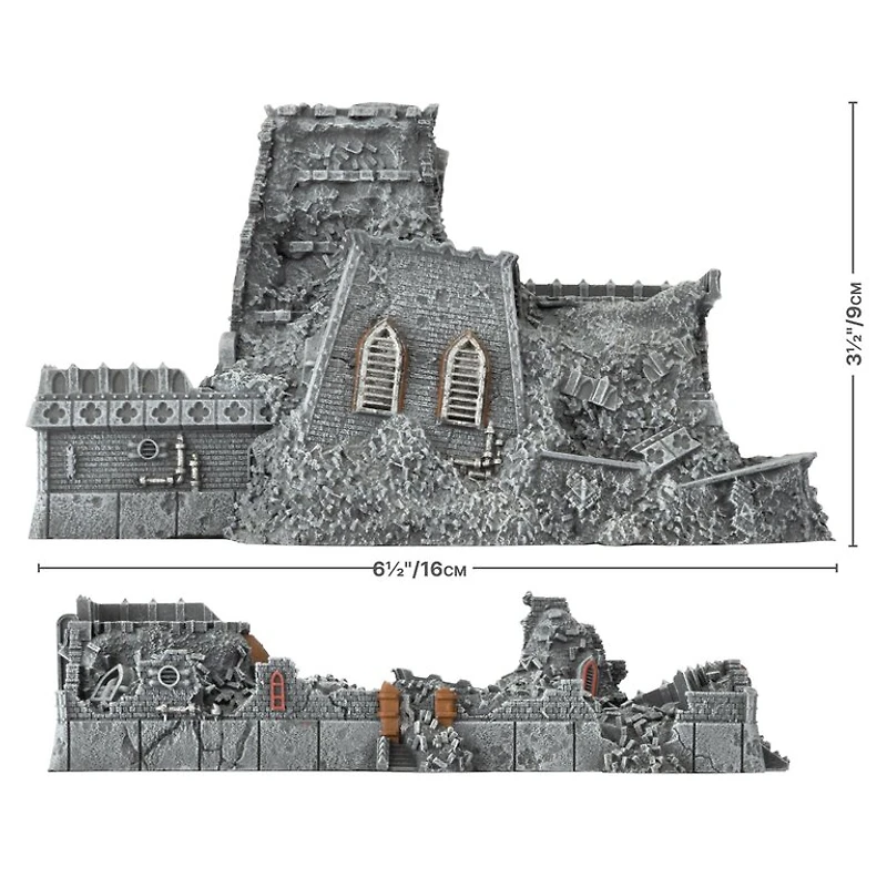 Battlefield in a Box - Gothic Sector - Mundus Imperialis - Scholam - Damaged and Destroyed - 2 Units